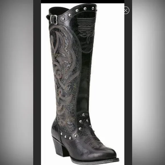 Ariat Shoes Ariat Wanderlust Leather Studded Buckle Cowboygirl